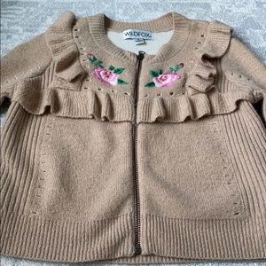 Wildfox sweater with flowers embroidered